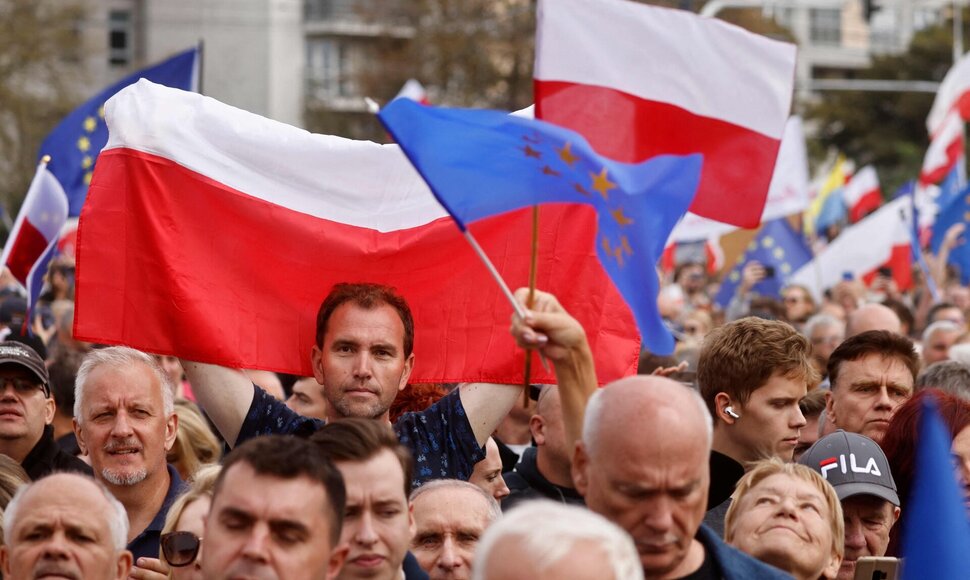 Demonstracija Varšuvoje / WOJTEK RADWANSKI / AFP