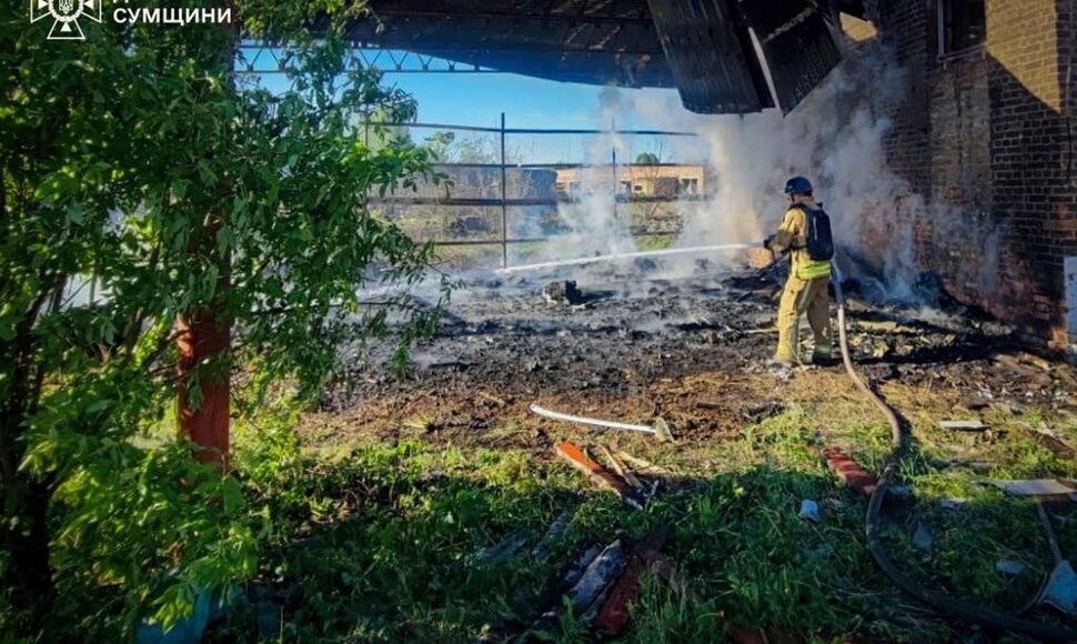 Ukrainos Sumų sritis / Ukrainian Emergency Service / AP
