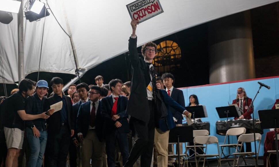 Harvardo studentai / SPENCER PLATT / Getty Images via AFP