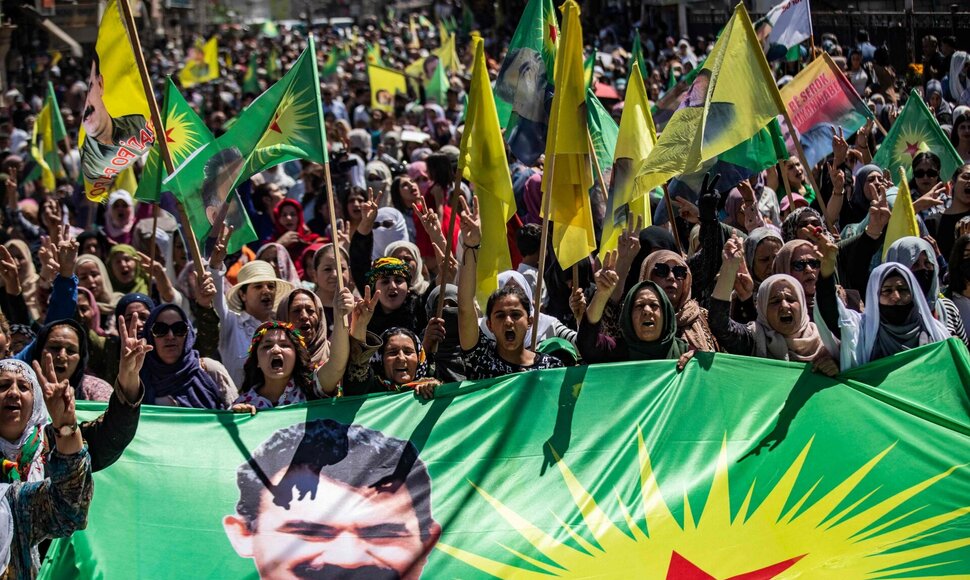Sirijos kurdų demonstracija  / DELIL SOULEIMAN / AFP