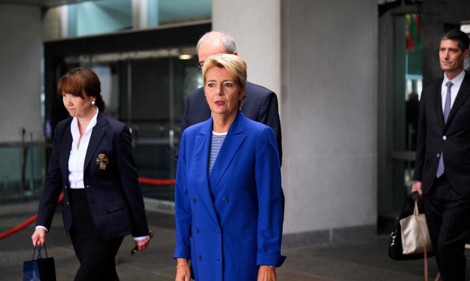 &Scaron;veicarijos prezidentė / DREW ANGERER / AFP