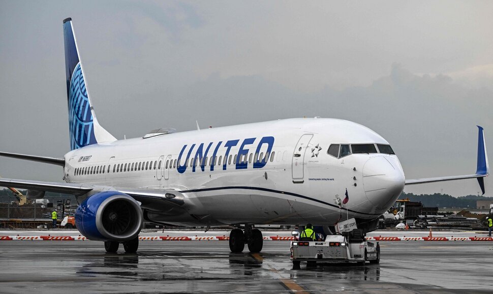 &bdquo;United Airlines&ldquo; lėktuvas / RONALDO SCHEMIDT / AFP