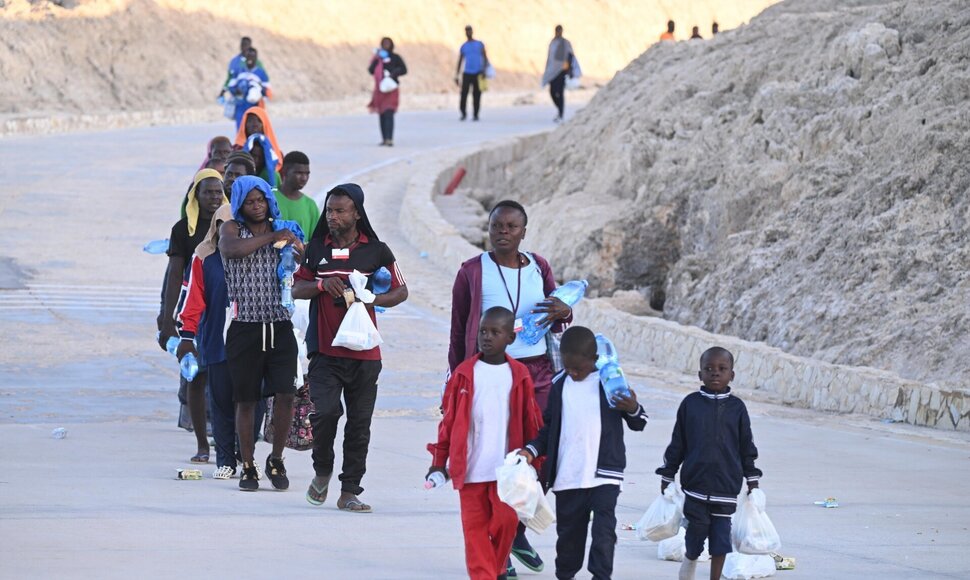Migrantai Lampedūzoje / Ciro Fusco / ZUMAPRESS.com