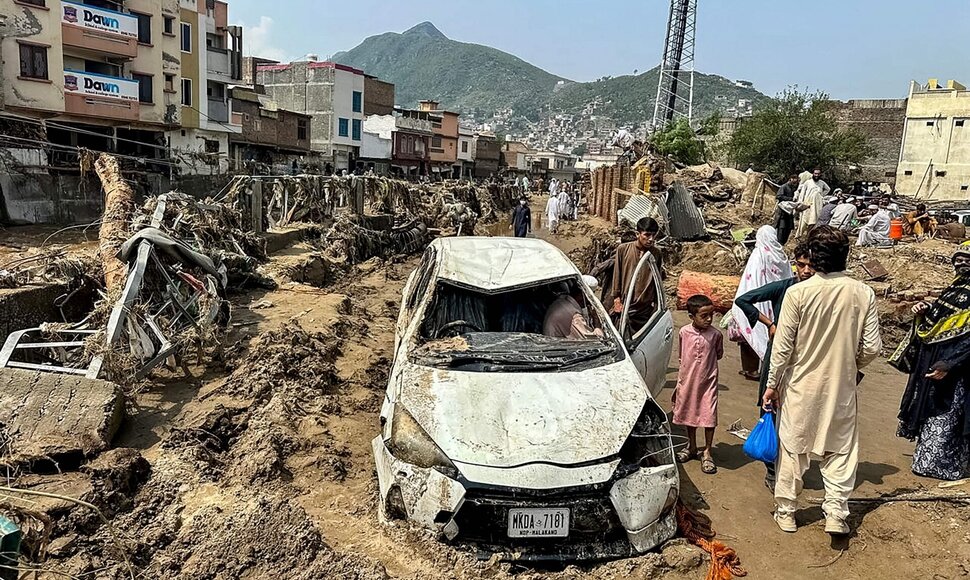 Potvynio padariniai / MEHBOOB UL HAQ / AFP