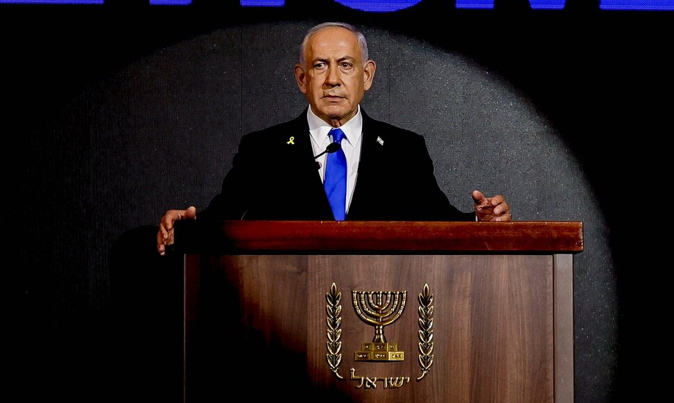 Benjaminas Netanyahu / RONEN ZVULUN / AFP