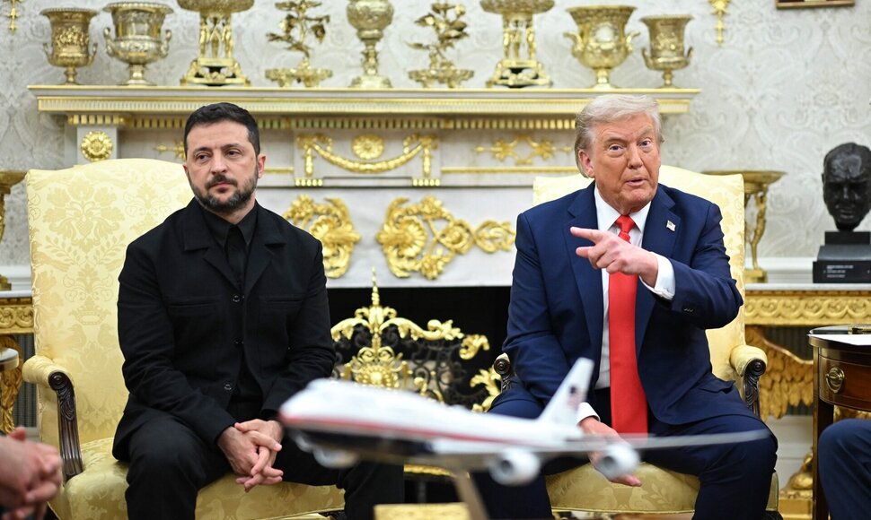 V. Zelenskis ir D. Trumpas / MANDEL NGAN / AFP