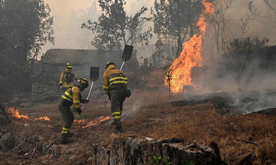 Gaisrai Ispanijoje / MIGUEL RIOPA / AFP