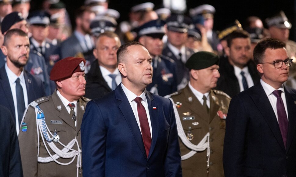 Lenkijos prezidentas Karolis Nawrockis / Lukasz Glowala / REUTERS