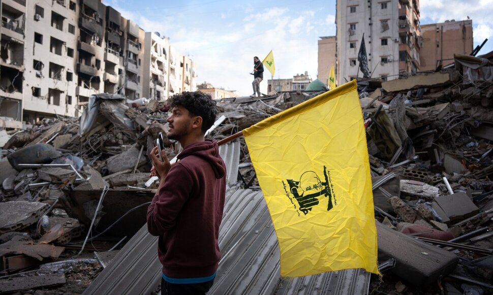 Hezbollah“ vėliava / Ximena Borrazas / ZUMAPRESS.com