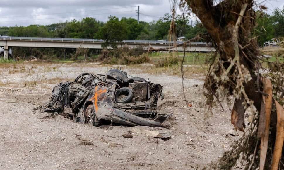 Potvyniai Teksase / JIM VONDRUSKA / Getty Images via AFP