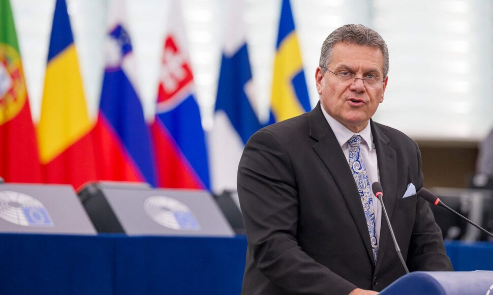 Maro&scaron;as &Scaron;efčovičius / JEAN-CHRISTOPHE VERHAEGEN / AFP