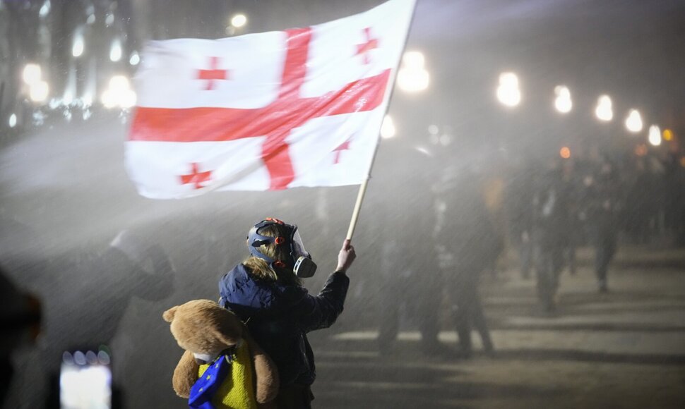 Sakartvelo vėliava / Pavel Bednyakov / AP