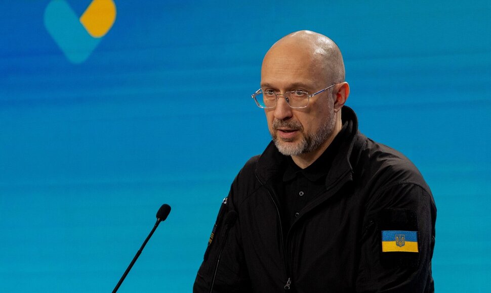 Dabartinis Ukrainos ministras pirmininkas Denysas &Scaron;myhalis / TETIANA DZHAFAROVA / AFP