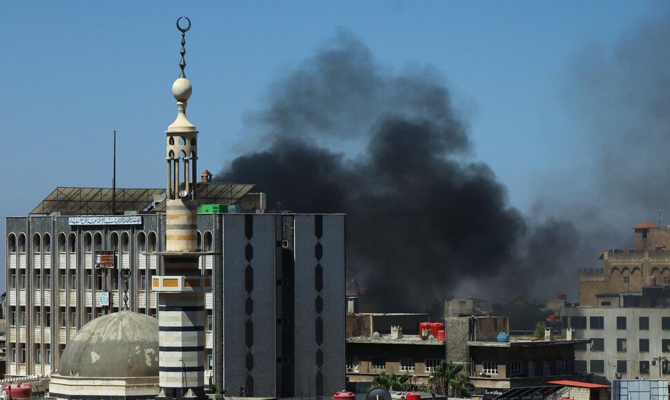 Dūmai Sveidoje / SHADI AL-DUBAISI / AFP