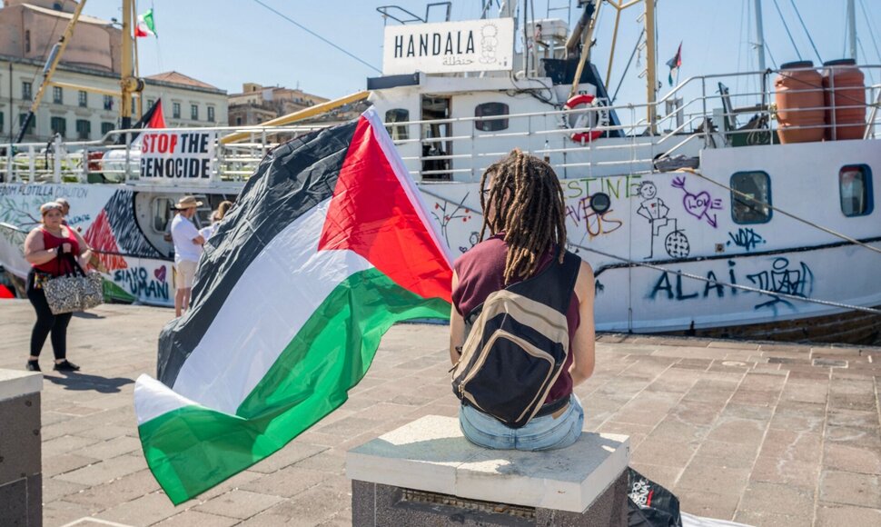 Palestinos vėliava / GIOVANNI ISOLINO / AFP