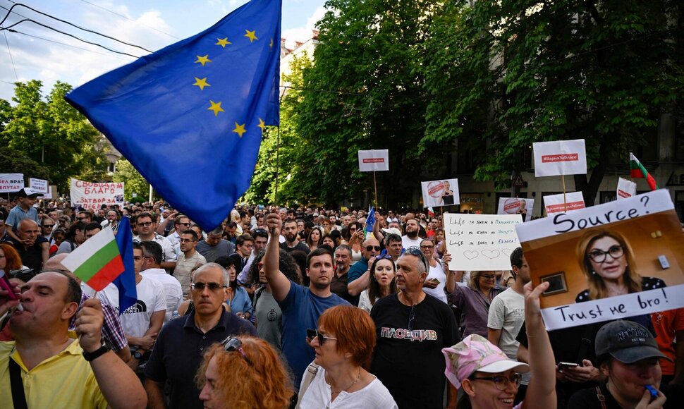 Protestas Bulgarijoje / NIKOLAY DOYCHINOV / AFP