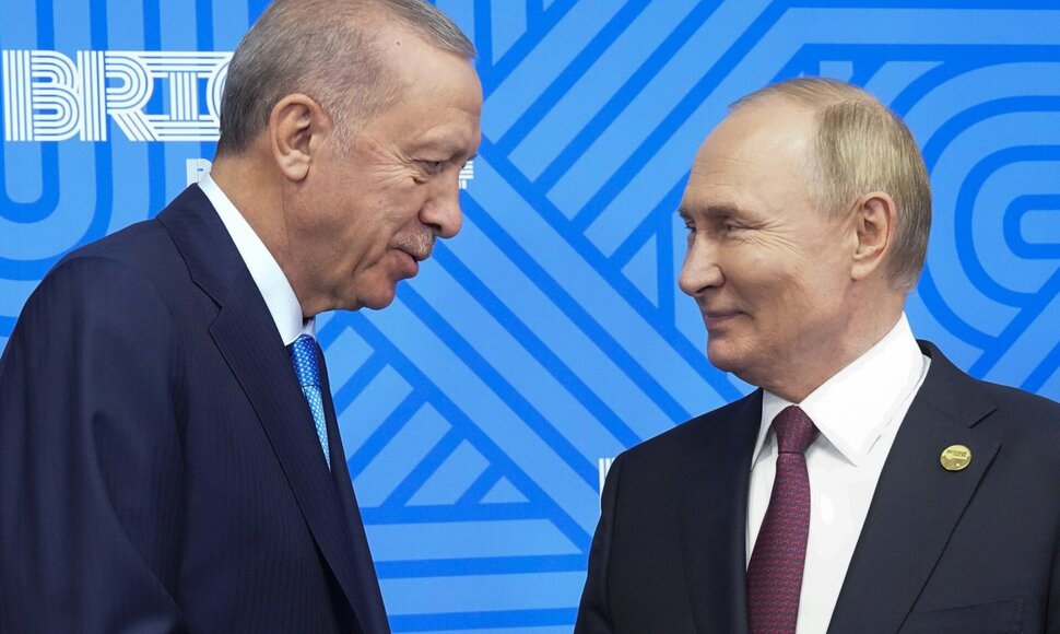 Recepas Tayyipas Erdoganas su Vladimiru Putinu / Alexander Zemlianichenko / AP