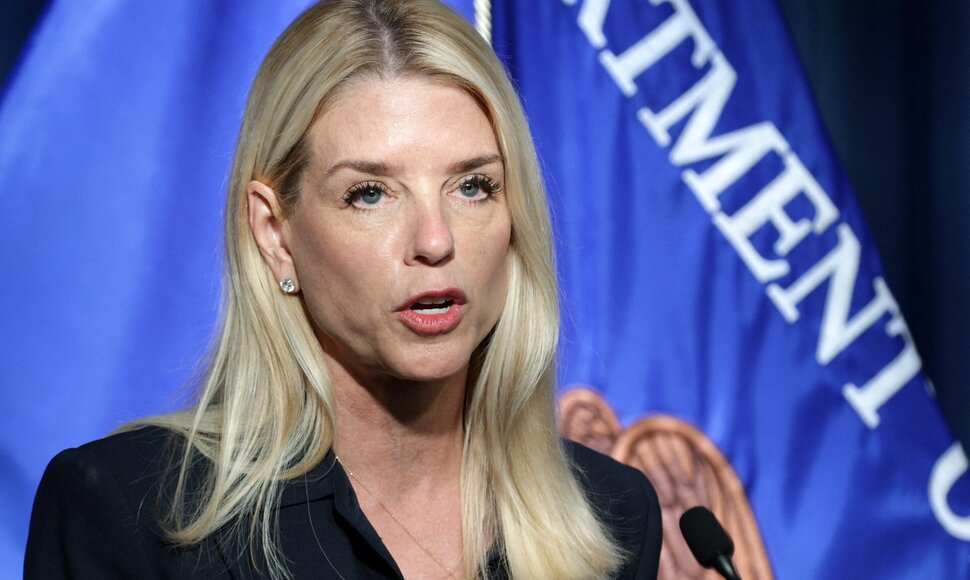 Generalinė prokurorė Pam Bondi / ALEX WONG / Getty Images via AFP