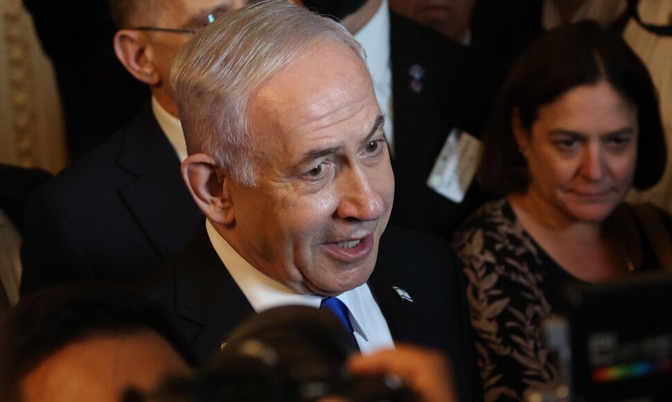 Benjaminas Netanyahu / ALEX WROBLEWSKI / AFP