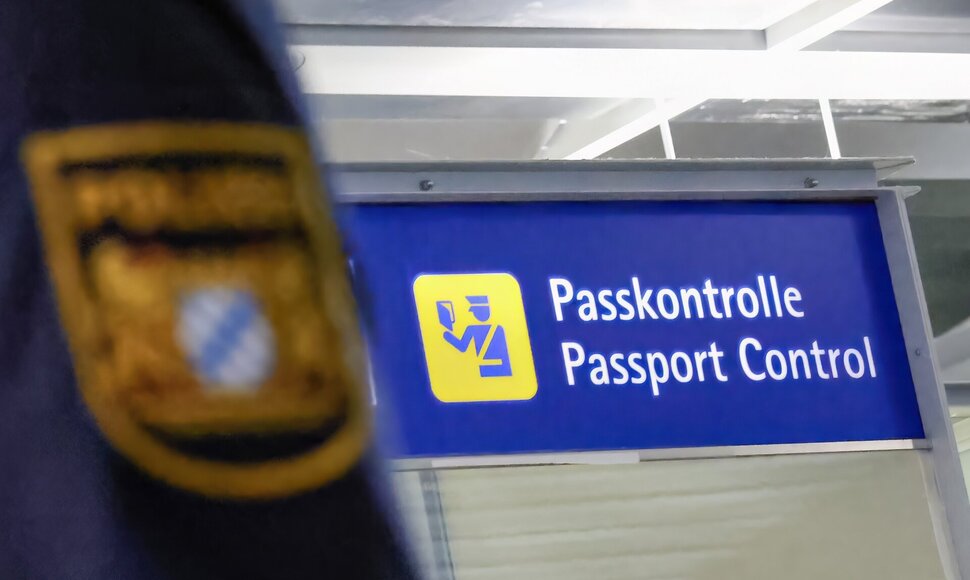 Pasų kontrolė Vokietijoje / Daniel L&ouml;b / dpa/picture-alliance