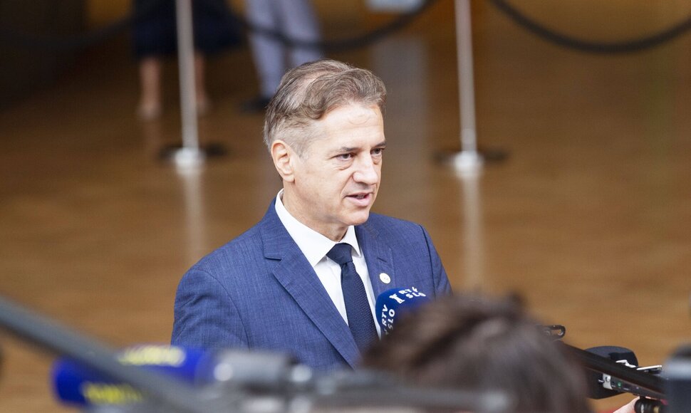 Slovėnijos ministras pirmininkas Robertas Golobas / IMAGO/Nicolas Landemard / Le Pictorium / IMAGO/Le Pictorium