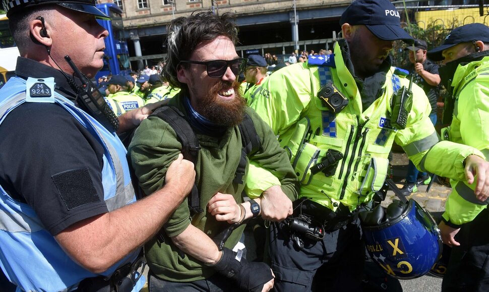 Protestas Britanijoje / PETER POWELL / AFP