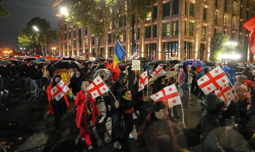 Protestai Sakartvele /  / AP