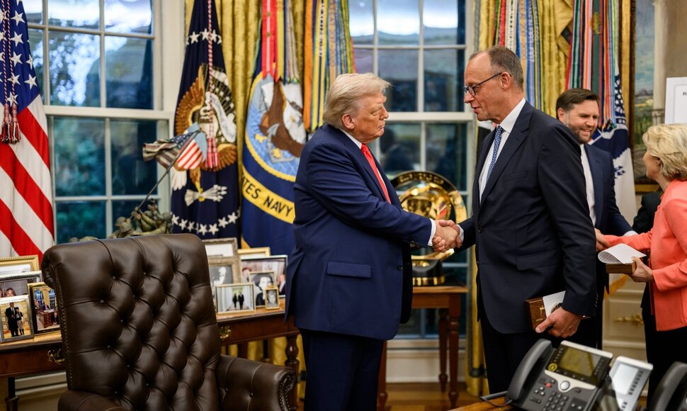 D. Trumpas ir F. Merzas / White House / ZUMAPRESS.com