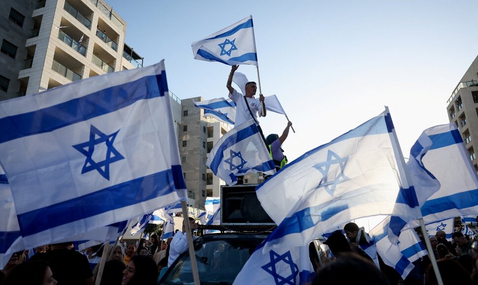 Izraelio vėliava / Ronen Zvulun / REUTERS
