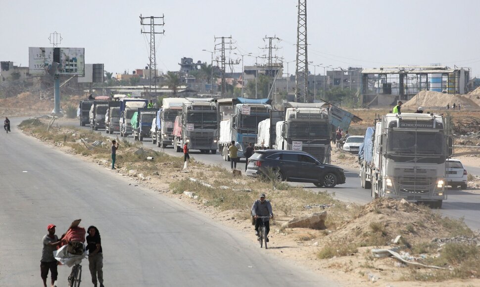 Pagalbos srautai / BASHAR TALEB / AFP
