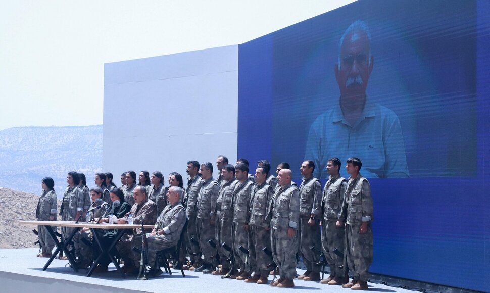 Ginkluoti kurdų PKK kovotojai / SHWAN MOHAMMED / AFP