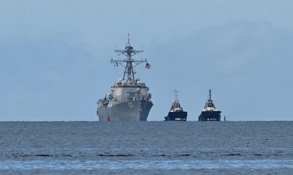 JAV karinis laivas / MARTIN BERNETTI / AFP