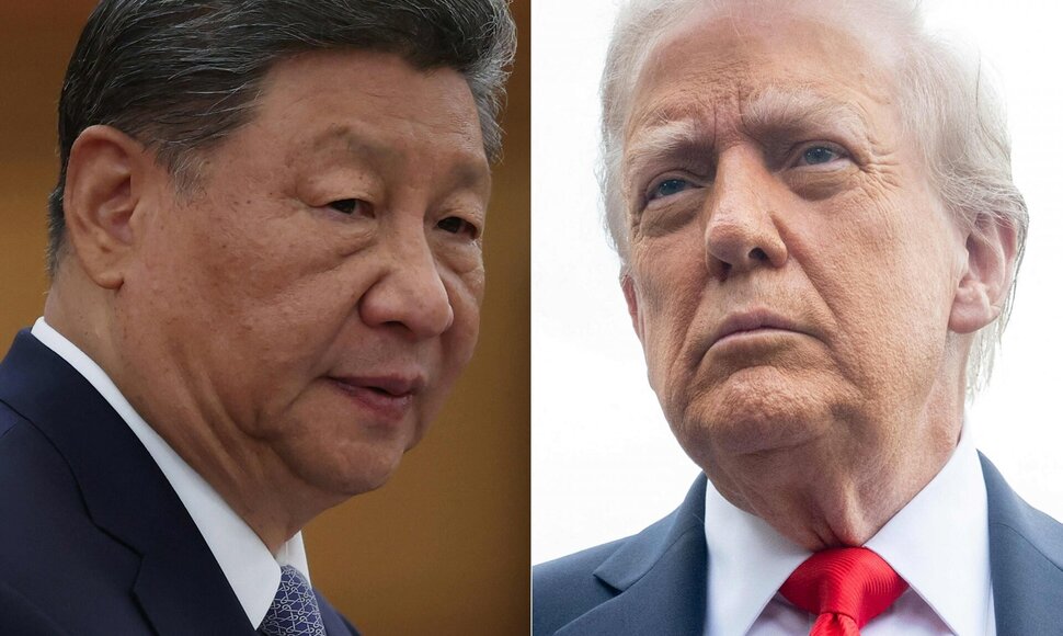 Xi Jinpingas ir Donaldas Trumpas  / LINTAO ZHANG SAUL LOEB / AFP