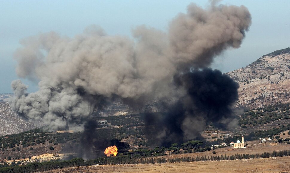 Smūgis LIbane  / RABIH DAHER / AFP