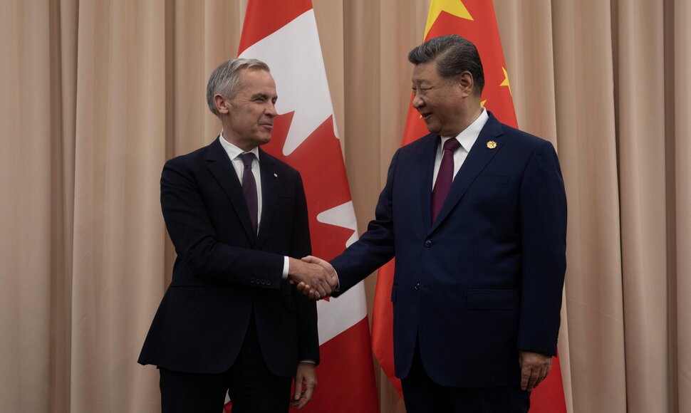 Markas Carney ir Xi Jinpingas / Adrian Wyld / ZUMAPRESS.com