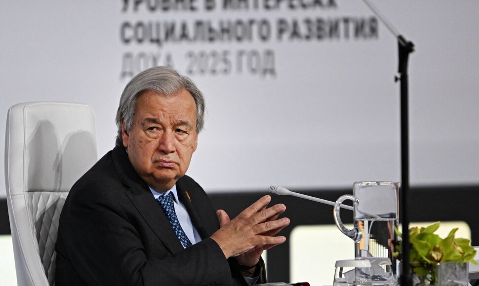Antonio Guterresas / MAHMUD HAMS / AFP