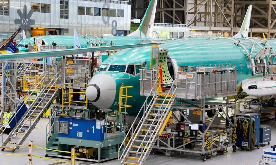 „Boeing“ orlaivių gamykla / JENNIFER BUCHANAN / AFP