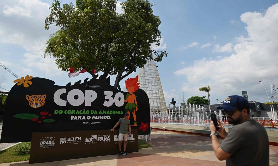 COP30 ženklas Belene / MAURO PIMENTEL / AFP