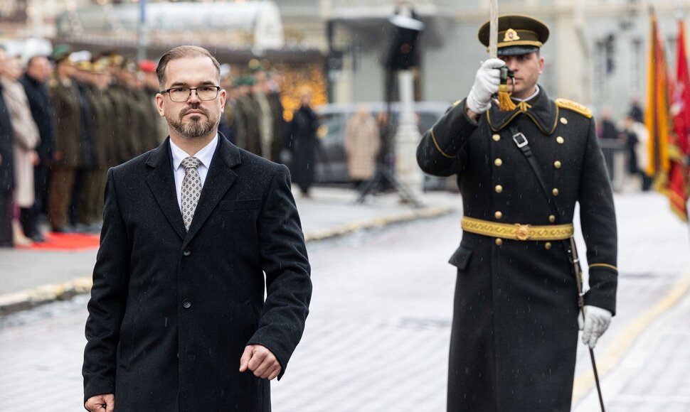I&scaron;kilminga Kra&scaron;to apsaugos ministrų pasikeitimo ceremonija / Paulius Peleckis/BNS nuotr.