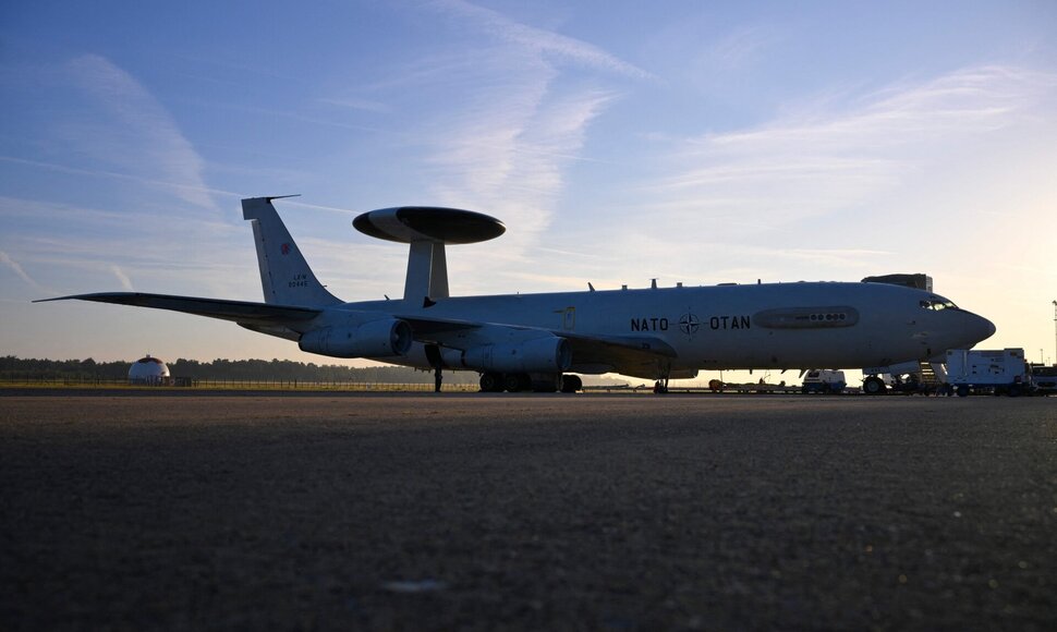 AWACS orlaivis Lenkijoje / JOHN THYS / AFP