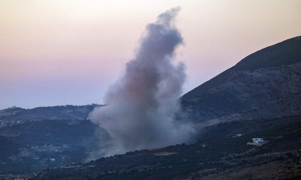 Izraelio smūgis Libane / RABIH DAHER / AFP