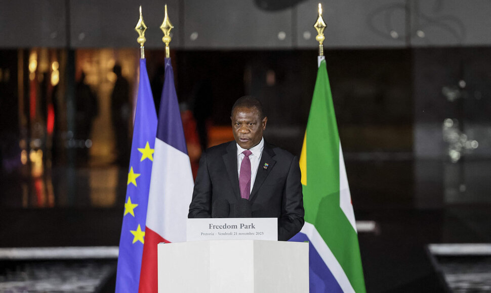 Cyrylas Ramaphosa / LUDOVIC MARIN / AFP