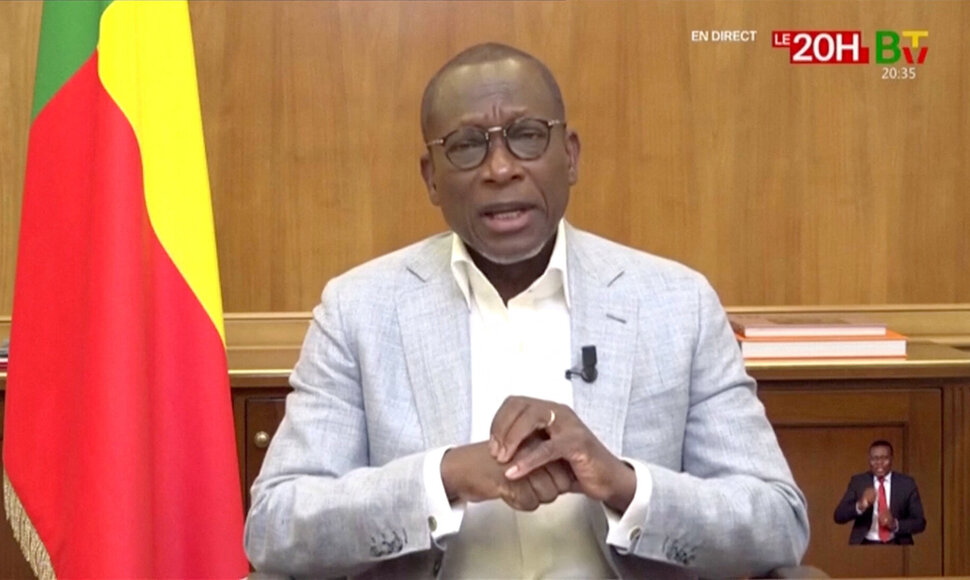 Benino prezidentas Patrice Talon / Benin TV/Reuters TV / via REUTERS