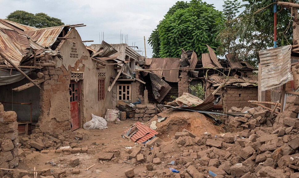 Sugriauti namai Kongo DR / - / AFP