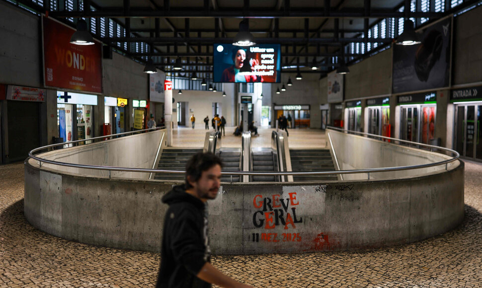 Streikas Portugalijoje / PATRICIA DE MELO MOREIRA / AFP