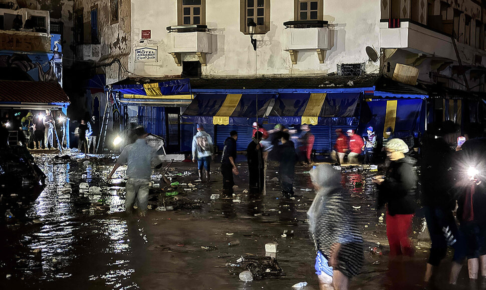 Potvynio padariniai Maroke / - / AFP