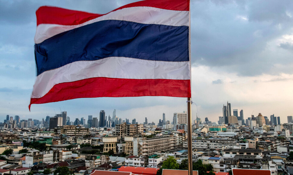 Tailando vėliava / ALEX OGLE / AFP