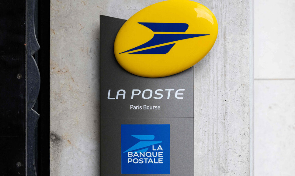 Prancūzijos valstybinė pašto tarnyba „La Poste“ / MARTIN LELIEVRE / AFP
