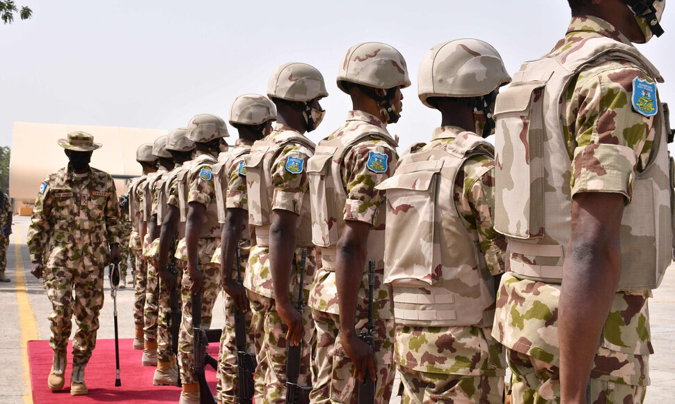 Nigerijos kariai / AUDU MARTE / AFP