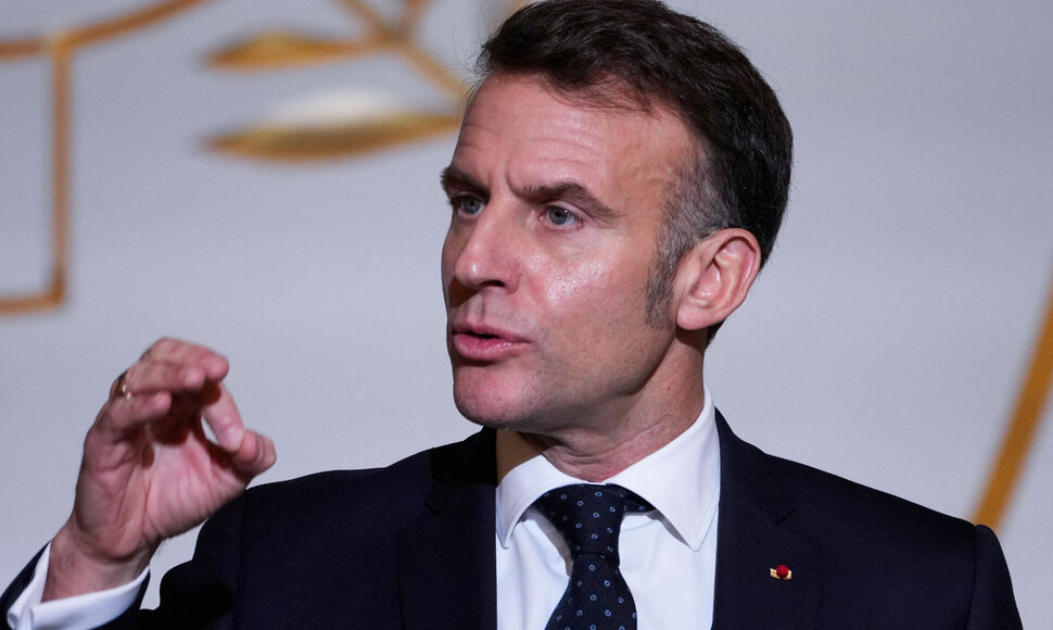 Emmanuelis Macronas / MICHEL EULER / AFP